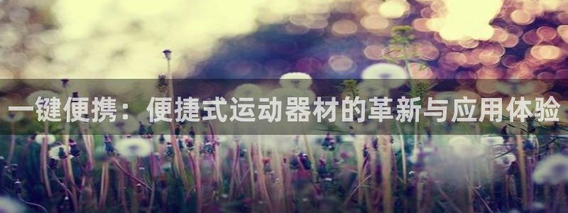 BWIN体育官方正版app娱乐：一键便携：便捷式运动器材的革